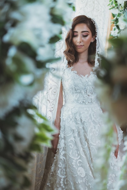 Bride in wedding dress