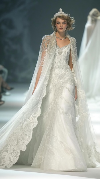 a bride in a wedding dress