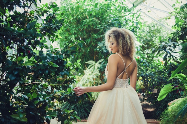 Bride in wedding dress