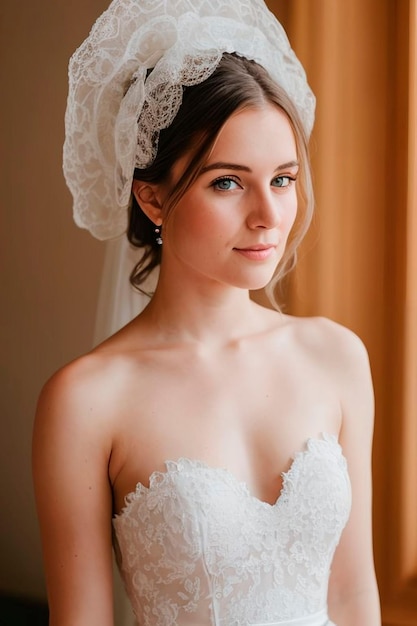 Bride in a wedding dress