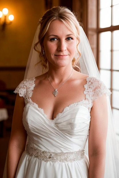 Bride in a wedding dress