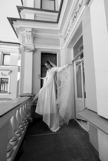 Bride with a wedding bouquet