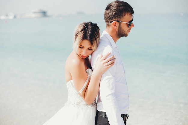 brides near the sea