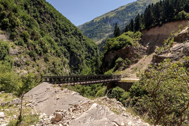 The bridge across the gorge