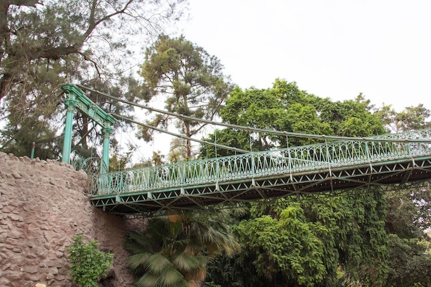 カイロ、エジプトのギザ動物園でギュスターヴ ・ エッフェルの橋