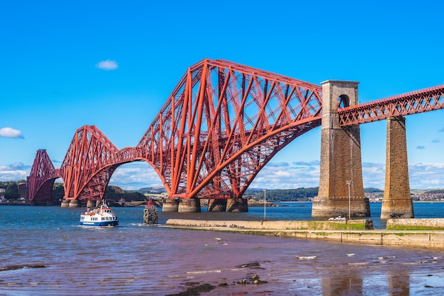 Photo bridge over calm river