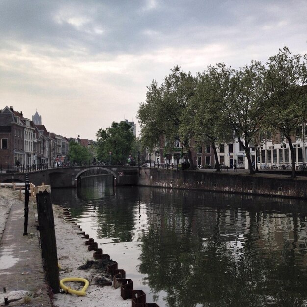 Photo bridge over canal