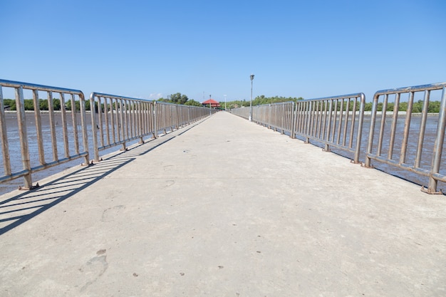 bridge between coast and the sea.