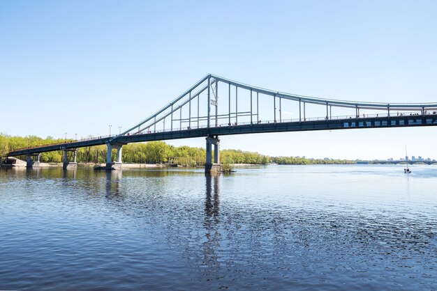 Bridge over the Dnieper  river