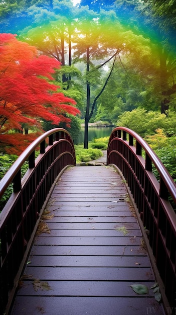 庭の橋