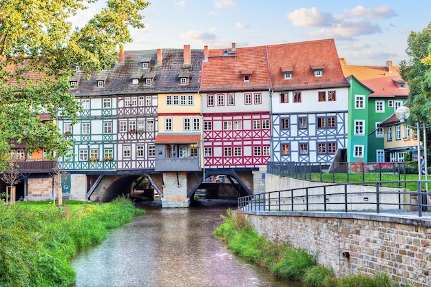 Photo bridge kramerbrucke in erfurt