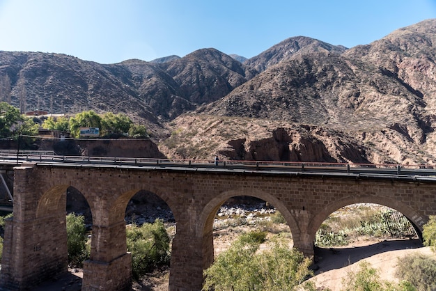 Bridge in Mendoza argentina landscape