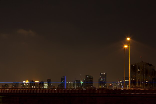 Bridge at night.