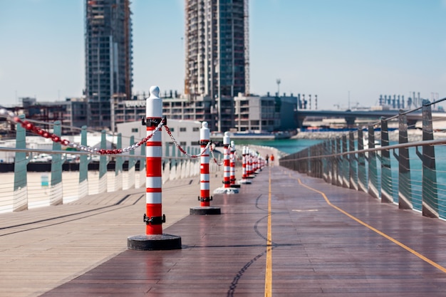 Bridge repair on Blue Waters, Dubai