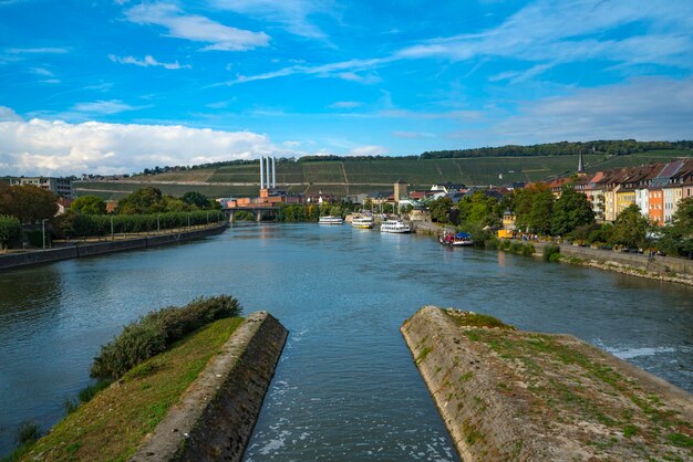 Bridge over river against sky