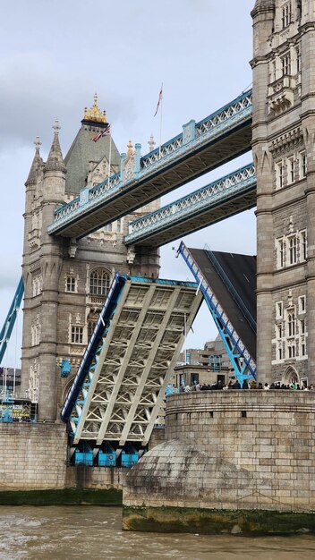 Bridge over river against sky