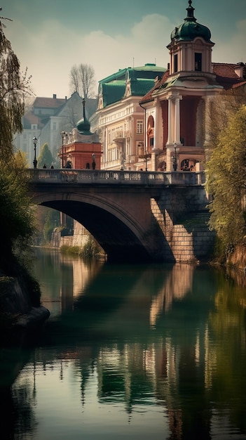 A bridge over the river in st. petersburg