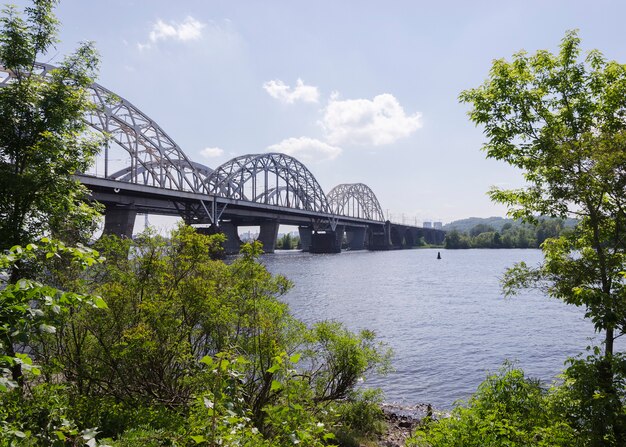 Bridge over a river in Ukraine