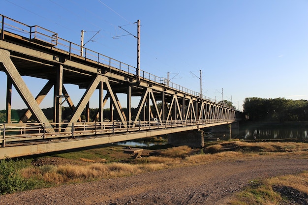 A bridge over a river