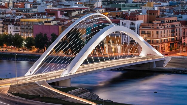 Photo bridge over segura called nuevo puente in murcia