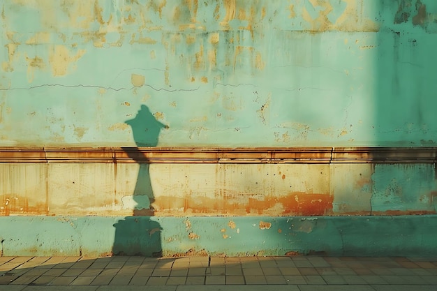 Bridge Shadow Cast on Wall Architectural and Picturesque Wit Creative Photo Of Elegant Background