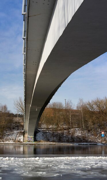 bridge in spring bottom view