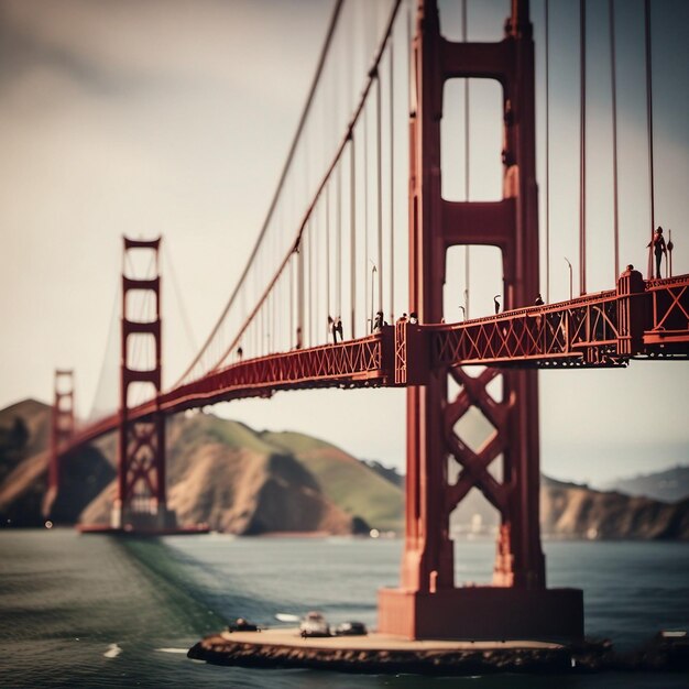 A bridge that has a boat in the water