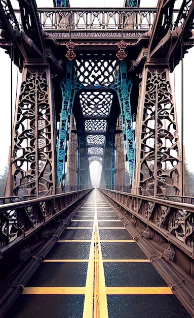 Foto il ponte che è la linea ferroviaria più lunga.