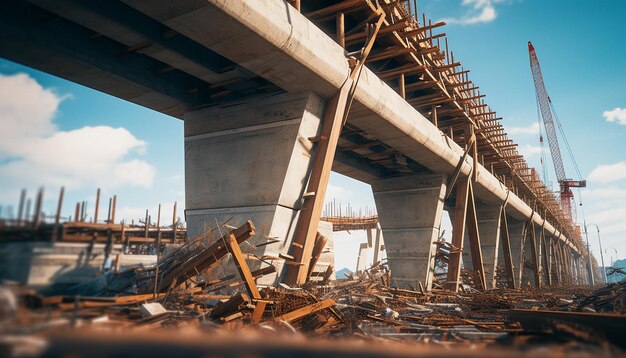 橋梁・高架橋建設工事の写真撮影