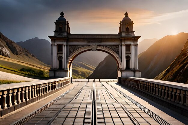 a bridge with the name of the bridge on it