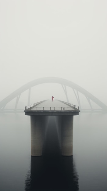 人が立っている橋