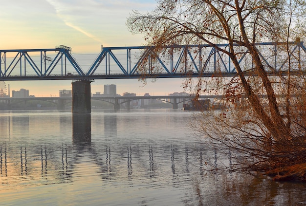 Bridges over the Ob in Novosibirsk