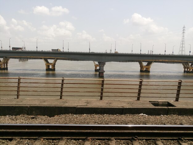 Фото Мосты через реку напротив неба