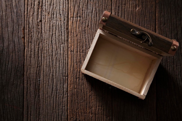 Photo briefcase on floorboard