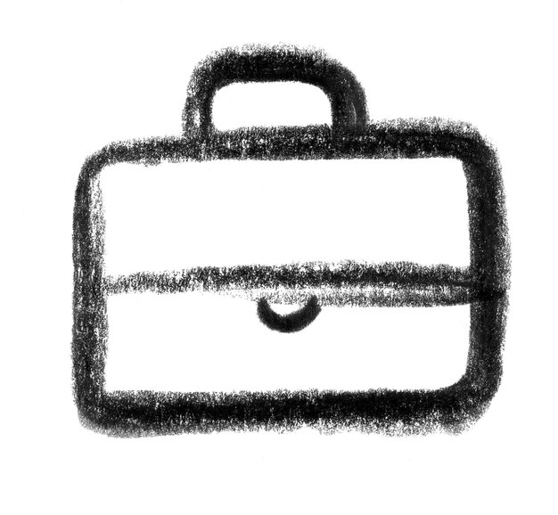 Photo briefcase icon