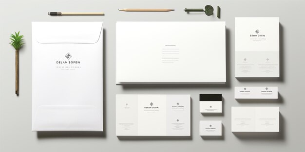 Foto briefpapier huisstijl mockup