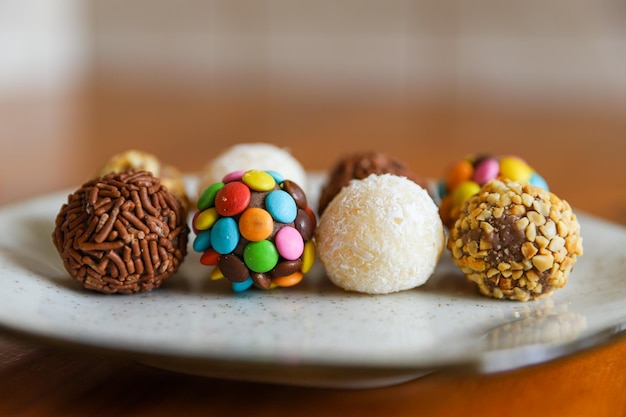 Brigadeiro, Braziliaanse traditionele zoete chocolade kinderfeestchocolade