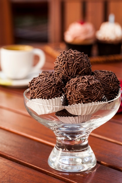 Photo brigadeiro a brazilian sweet.g