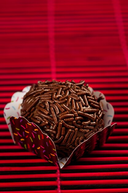 Brigadeiro a brazilian sweet.