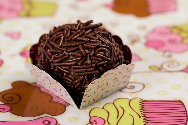 Photo brigadeiro a brazilian sweet.