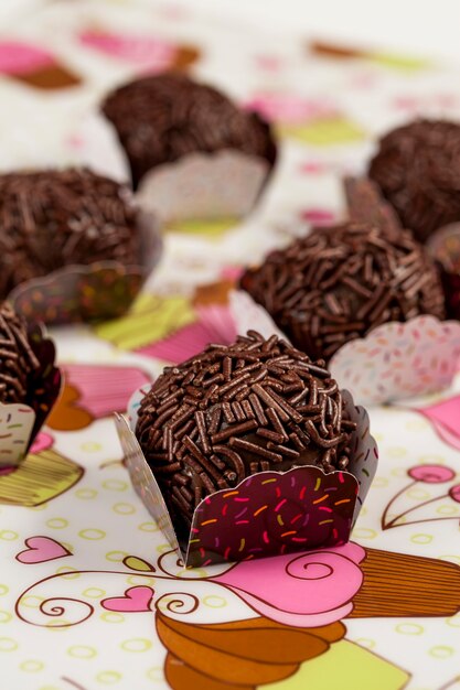 Brigadeiro a brazilian sweet.