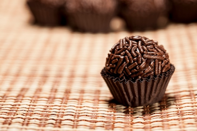 Brigadeiro a brazilian sweet.