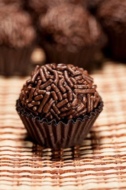 Brigadeiro a brazilian sweet.