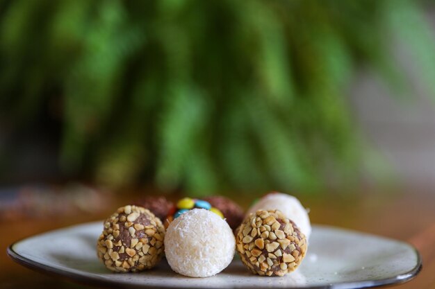 Brigadeiro, Brazilian traditional sweet chocolate children's party chocolate