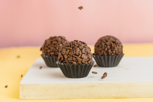 Brigadeiro buongustaio. dolce tipico brasiliano.