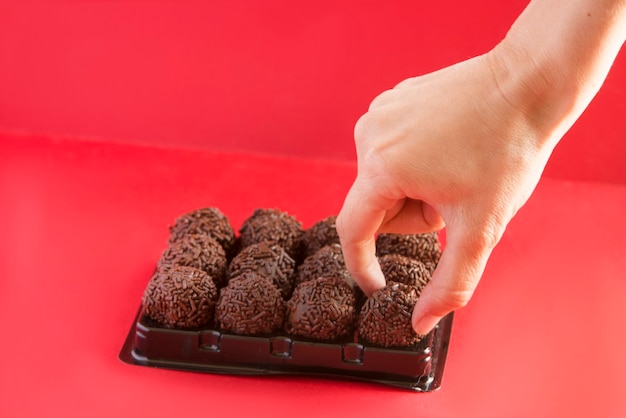 Brigadeiro is a typical sweet of Brazilian gastronomy