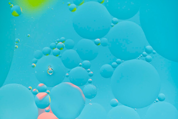 Bright abstract multicolored background with oil circles