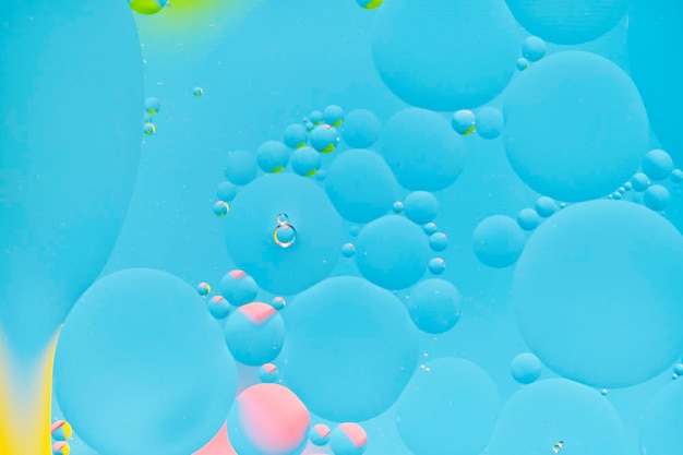 Bright abstract multicolored background with oil circles