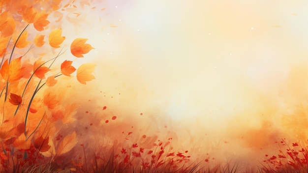 Bright autumn background