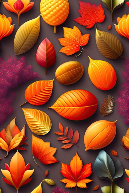 Bright autumn background